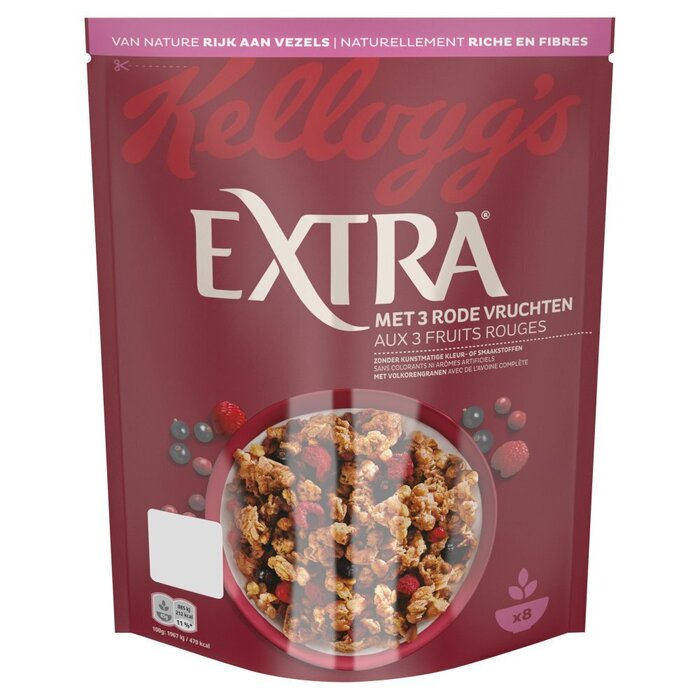 Kellogg's Extra rood fruit crunchy muesli 375 g (375g)
