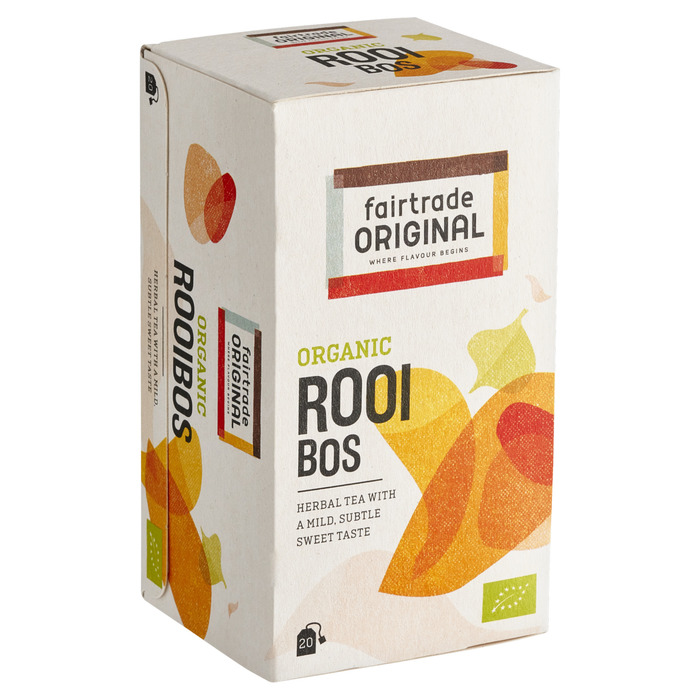 Fair Trade Original Thee Rooibos, biologisch, FT, 20x1,75grm (doos, 20 × 1.75g)