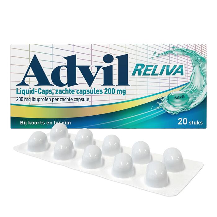 Advil Liquid caps 200 mg (Stuk, 20 × 800g)
