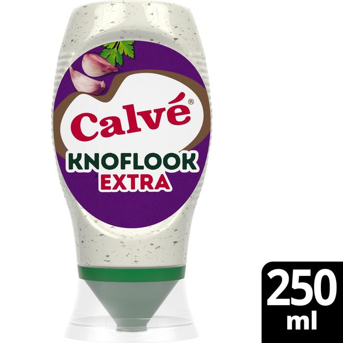 Calvé Extra knoflooksaus (Fles, 250ml)