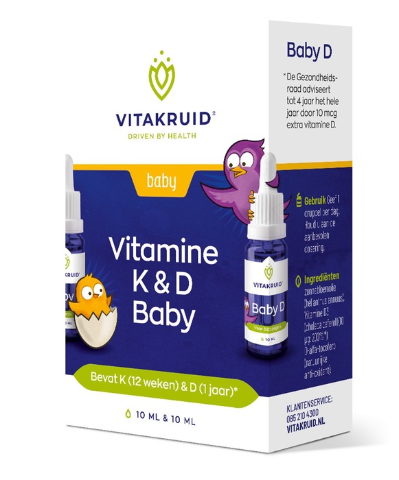 Vitakruid Vitamine K & D baby (20ml)