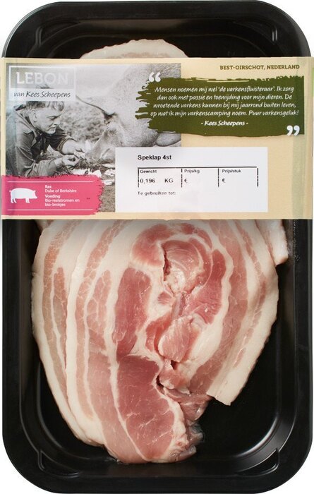 Varkensspeklap (160g)