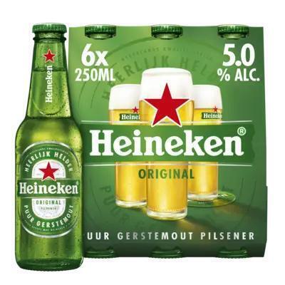 Heineken Premium Quality (Fles, 6 × 250ml)
