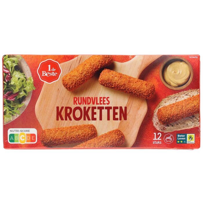 1 de Beste Kroketten rundvlees 12 st. (840g)
