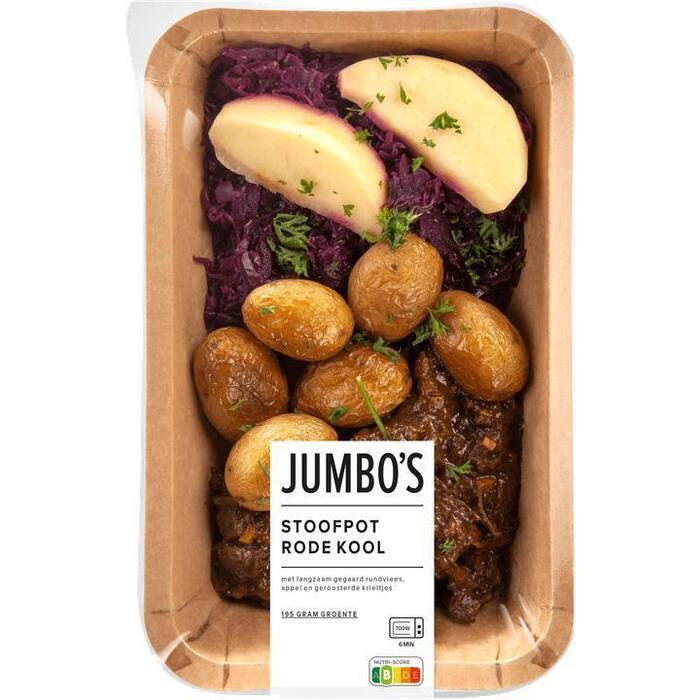 Jumbo's Verse Maaltijd Stoofpot Rode Kool 450g (450g)