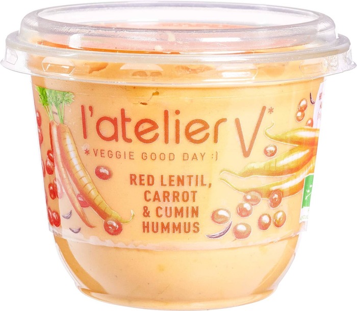 Hummus rode linzen-wortel-komijn (150g)