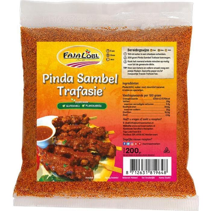 Faja Lobi Pinda Sambel Pikant 200g (Stuk, 200g)