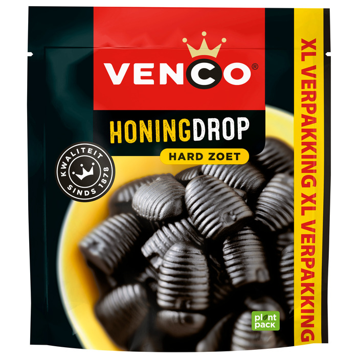 Venco Honingdrop Hard Zoet XL Verpakking 340 g (340g)