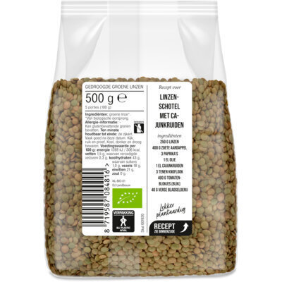 AH Biologisch Groene linzen (500g)