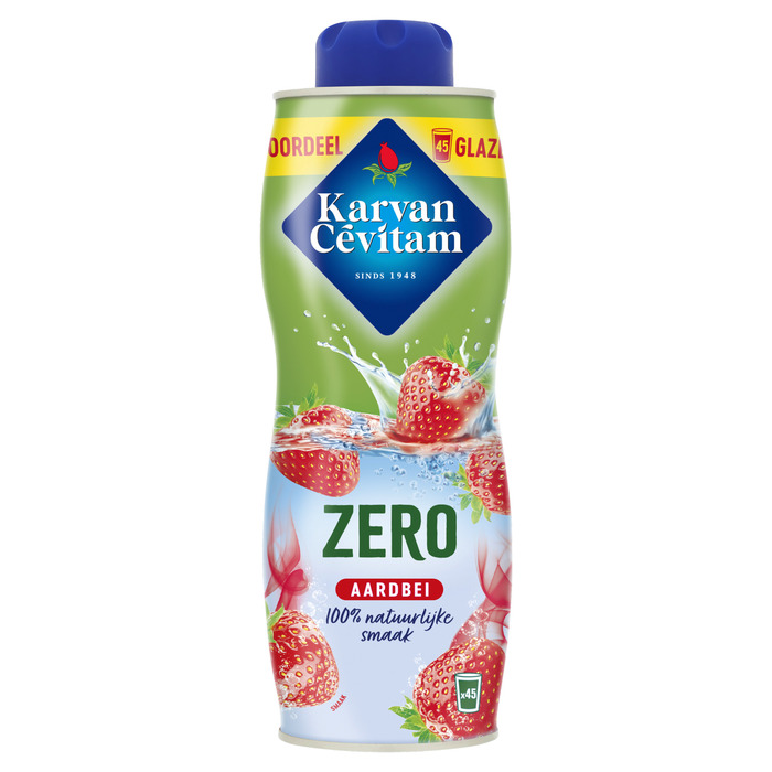 Karvan Cevitam Aardbei Zero 900ML (0.9L)
