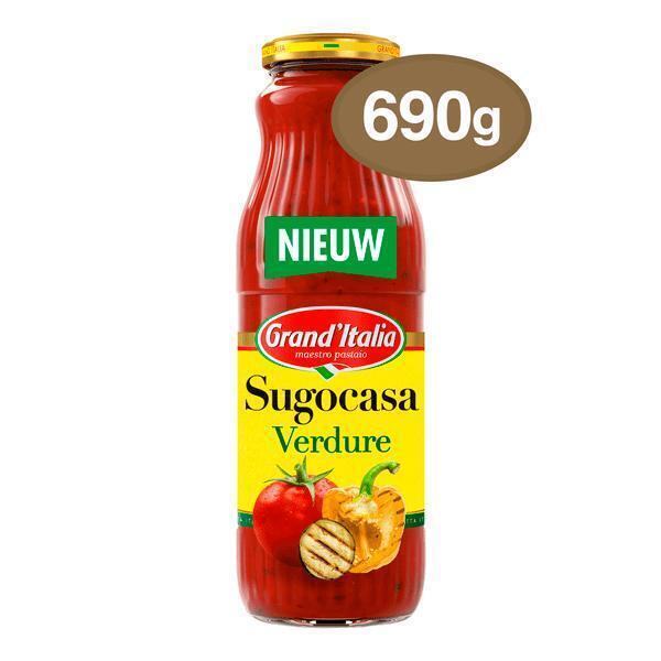 Grand'Italia Sugocasa Verdure 690 g (Fles, 690g)