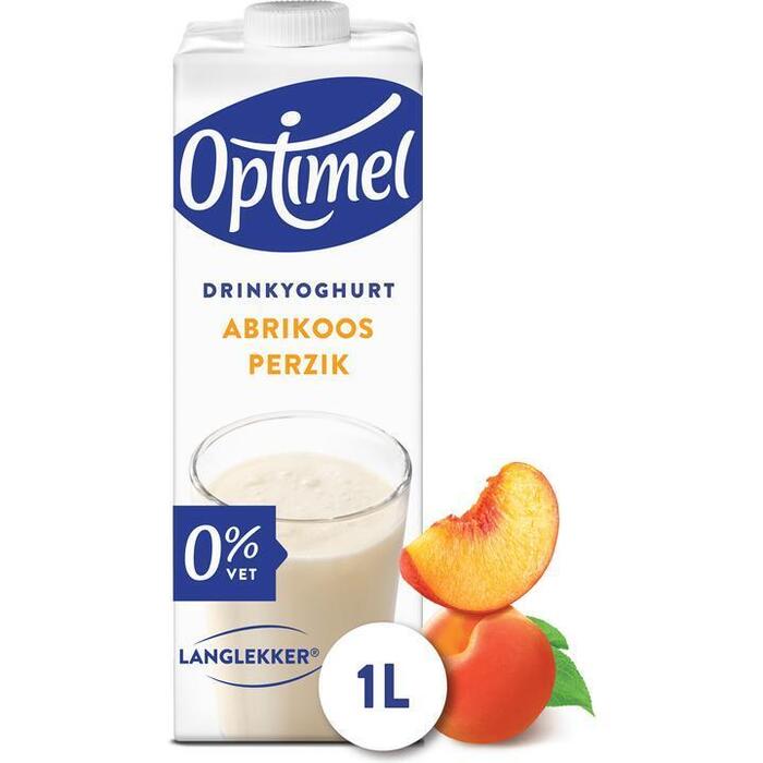 Optimel Langlekker drinkyoghurt 0% vet perzik abrikoos (1L)