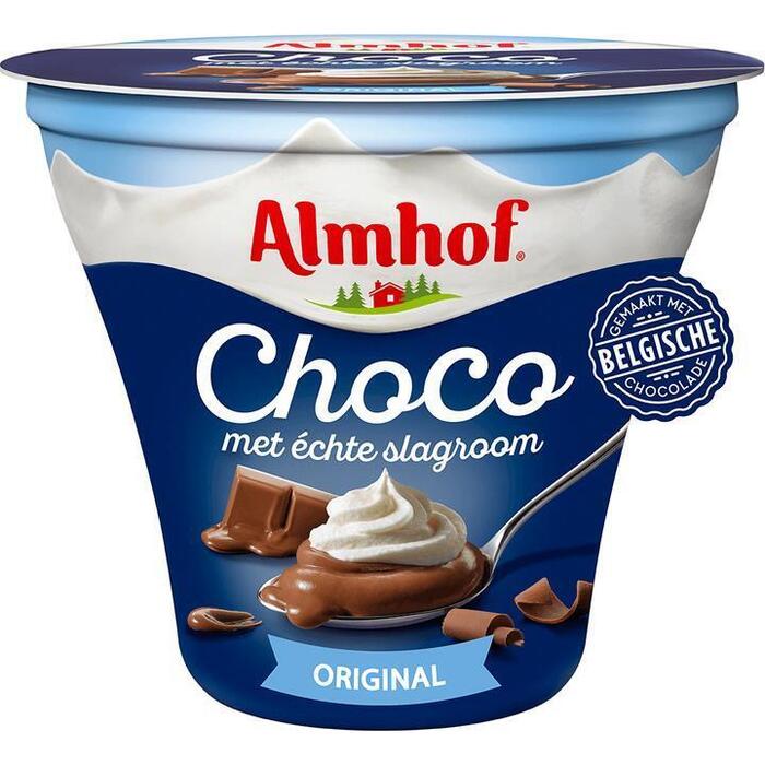 Almhof Choco met slagroom Original 180 g (Fles, 180g)