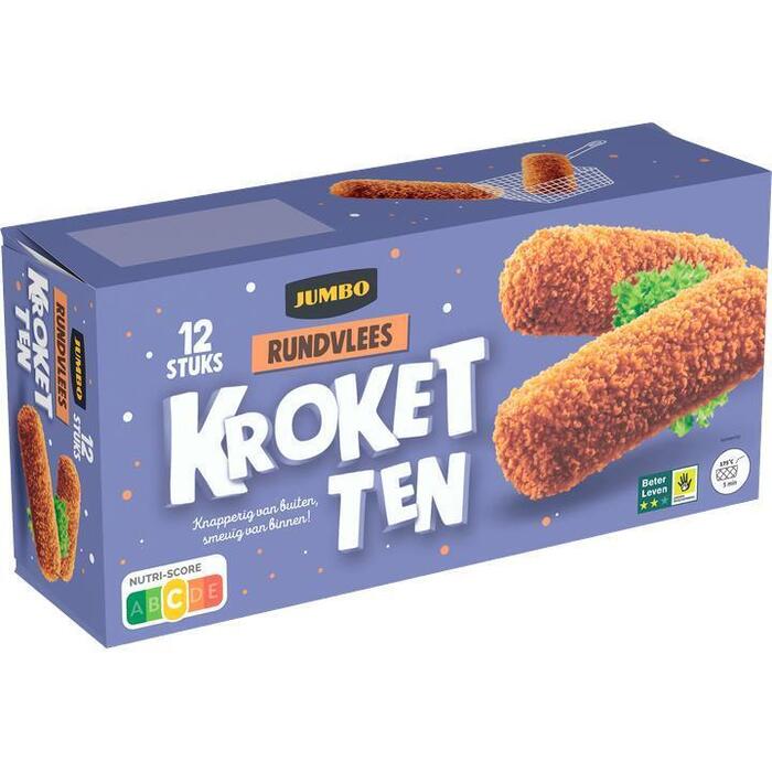 Jumbo Rundvleeskroketten 12 Stuks (840g)