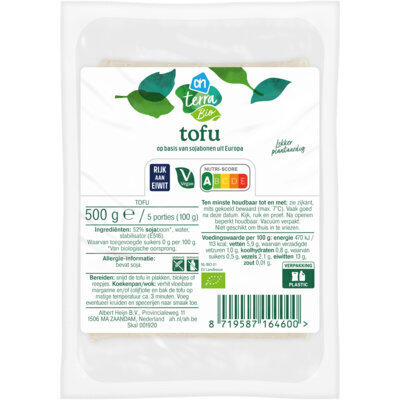 AH Terra Biologische tofu grootverpakking (500g)