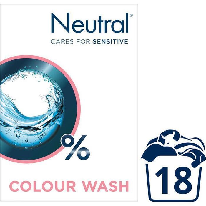 Wasmiddel poeder parfumvrij kleur (Stuk, 1.19kg)