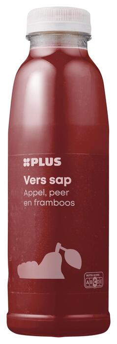 PLUS Vers sap appel peer framboos (Fles, 0.5L)