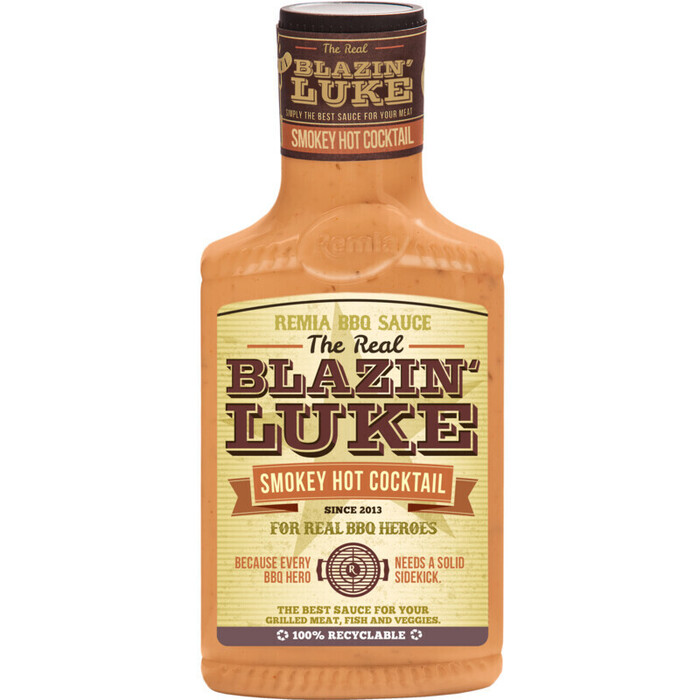 The Real Blazing Luke Smokey Hot Cocktail Saus (fles, 45cl)