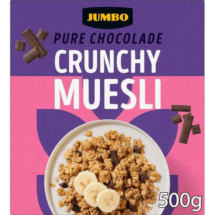 Jumbo Crunchy Muesli Pure Chocolade 500g (500g)