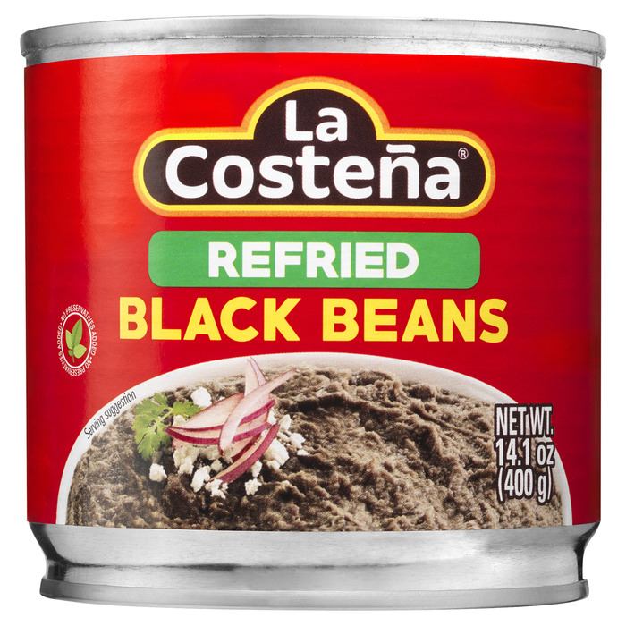 La Costena Refried black beans (400g)