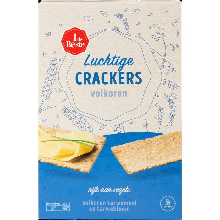 1 de Beste Luchtige crackers volkoren (250g)
