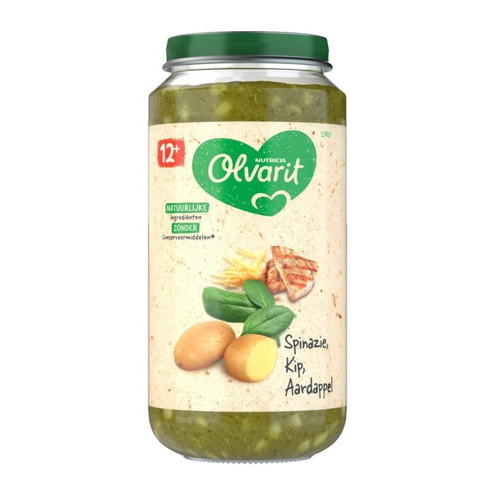 Spinazie kip aardappel 12 mnd (Pot, 250g)