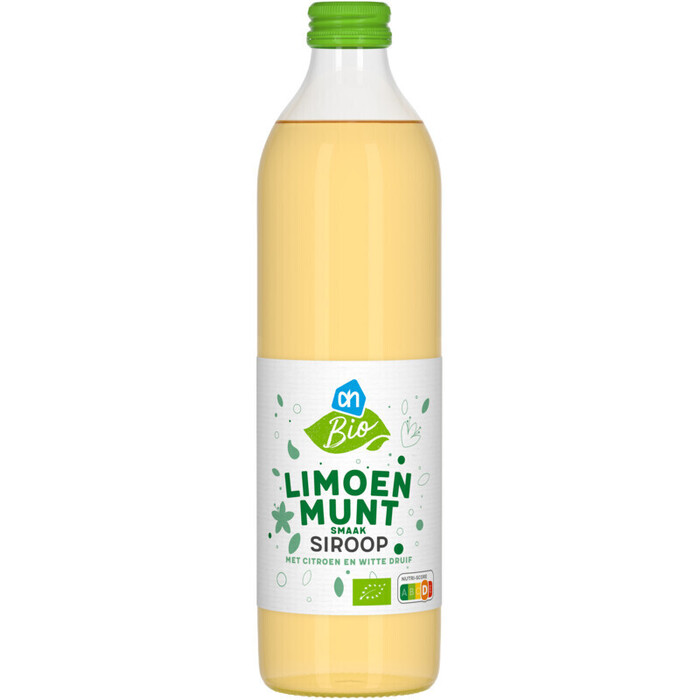 AH Biologisch Limoen munt siroop (0.5L)