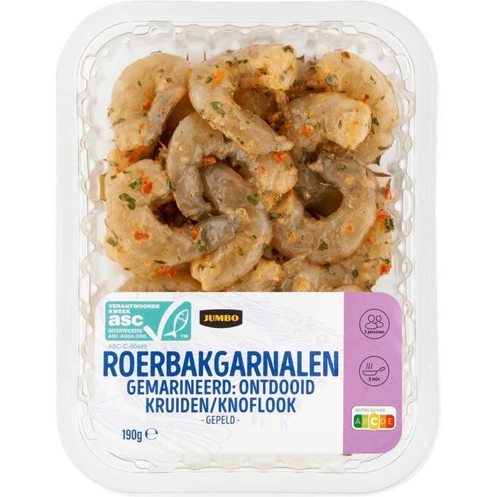 Jumbo Roerbakgarnalen met Knoflook Gemarineerd 190g (190g)