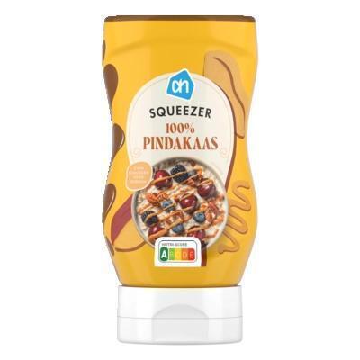 AH Squeezer 100% pindakaas (340g)
