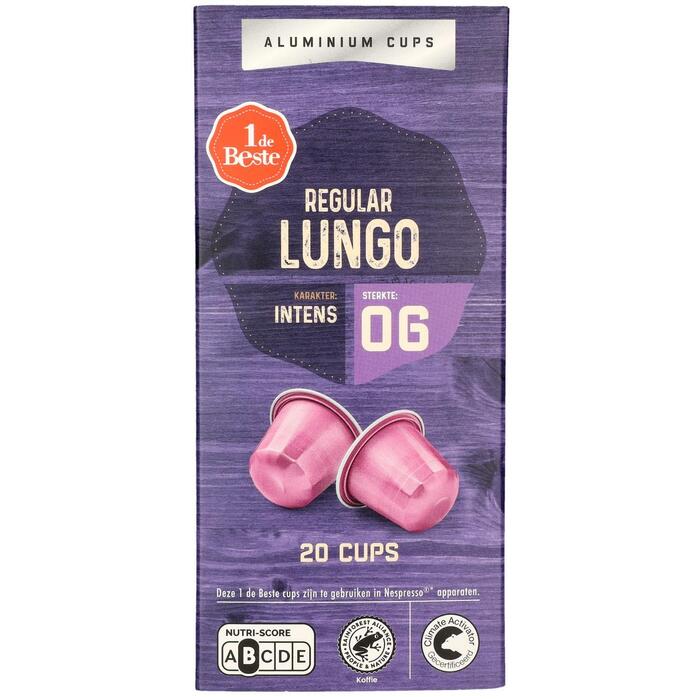 1 de Beste Koffiecups lungo regular