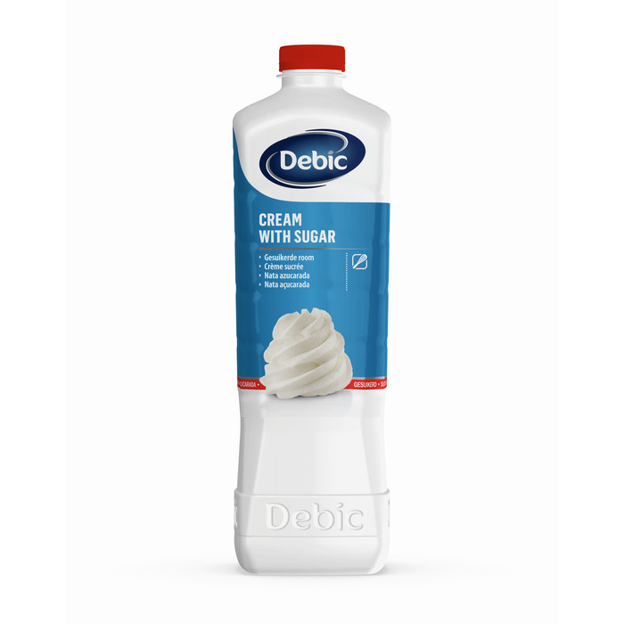 Debic slagroom met suiker 2 lt fles (2L)