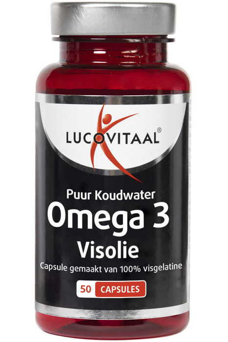 Lucovitaal Omega 3 puur koudwater visolie capsules (50 × 1.8g)