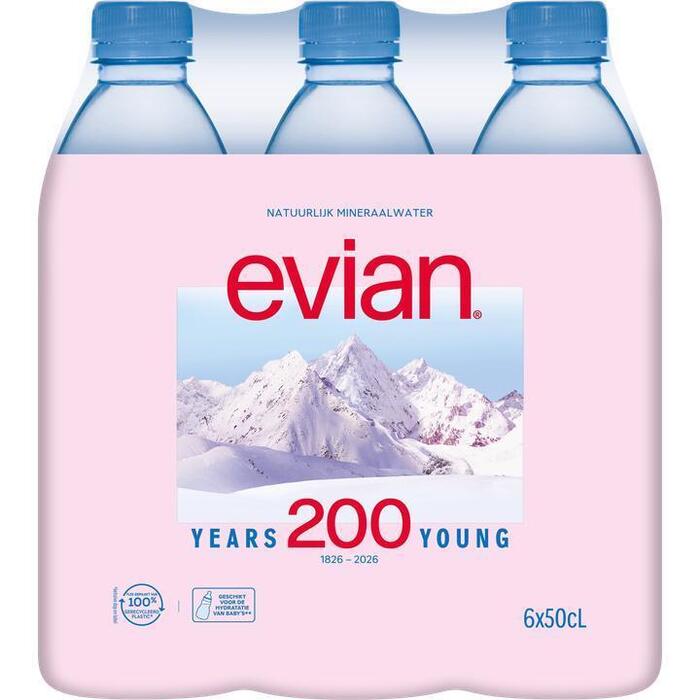 Evian Mineraalwater Evian (6 × 0.5L)