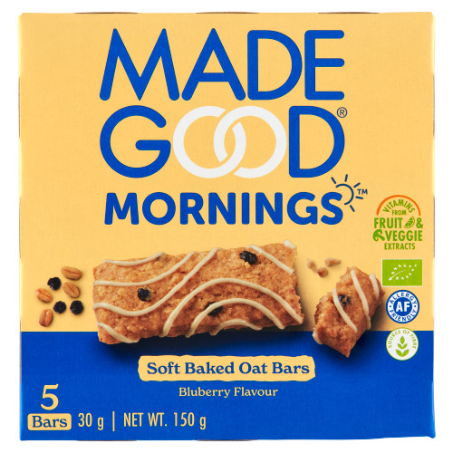 Made Good Mornings Soft Baked Oat Bars Bluberry Flavour 5 x 30 g (30g)