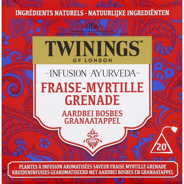 Twinings of London - Aardbei Bosbes Granaatappel - 20 Stuks (32g)