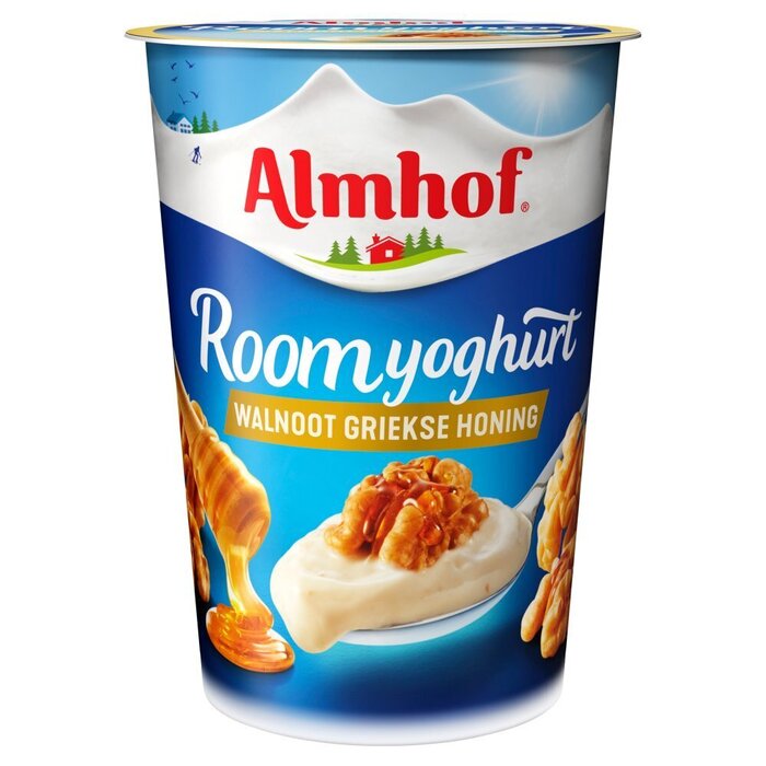Roomyoghurt walnoot honing (Stuk, 500g)