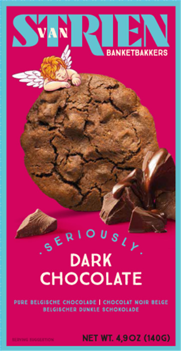 Van Strien handmade Deliciously dark all butter brown cookie (4 × 35g)