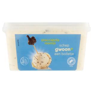 g'woon Straciatella Roomijs 500 g
