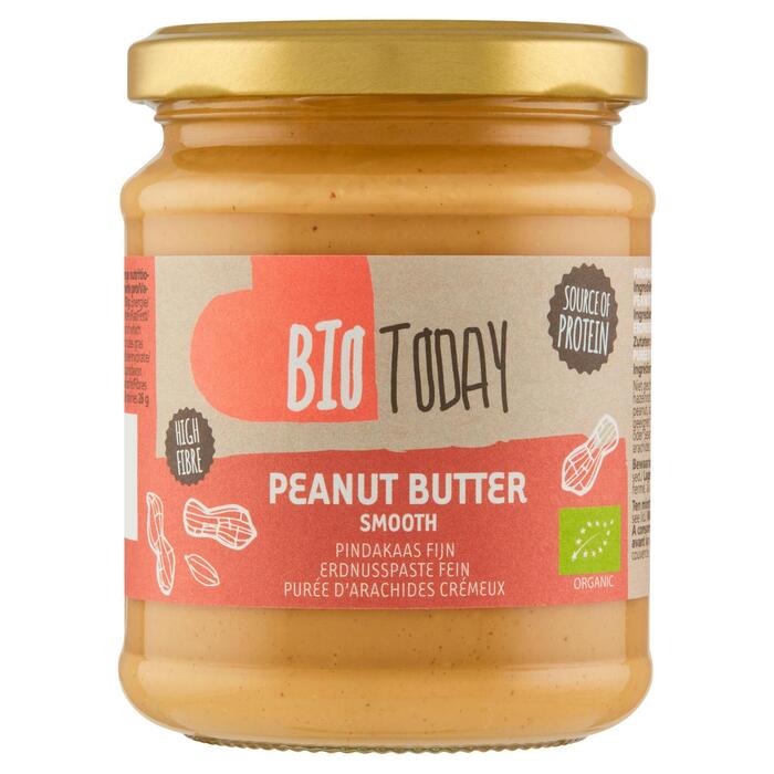 Bio Today Pindakaas Fijn 250 g (Pot, 250g)