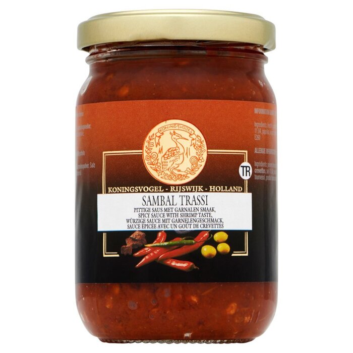 Koningsvogel Sambal Trassi 200 g (Stuk, 200g)