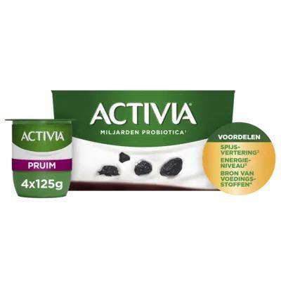 Activia yoghurt pruim (Set, 4 × 125g)