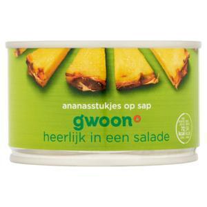 g'woon Ananasstukjes op sap (227g)