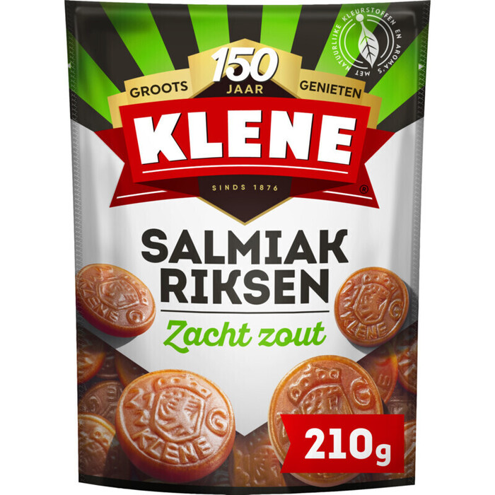 Klene Salmiak riksen (210g)