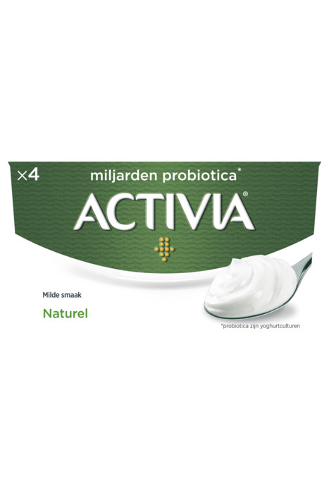 Activia yoghurt naturel 4 x 125 gram (Set, 4 × 125g)