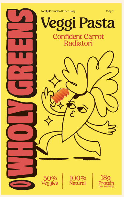 Wholy Greens Carrot Radiatori 320g (320g)