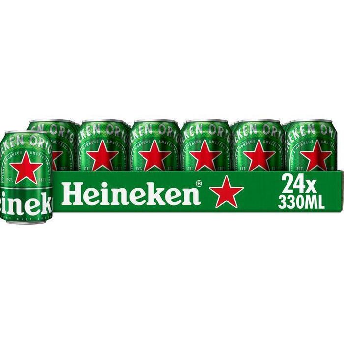 Heineken Premium Pilsener Bier Blik 24 x 33 cl Tray (24 × 33cl)