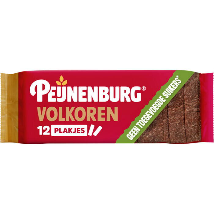 Peijnenburg ontbijtkoek volkoren geen suiker gesneden 345 g (345g)