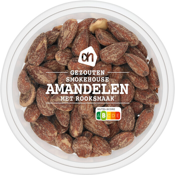 AH Gezouten smokehouse amandelen rooksmaak (110g)