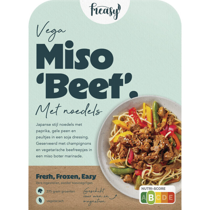 Freasy Miso ''beef'' met noedels (425g)