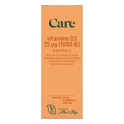 Care Vitamine D3 25µg druppels (25ml)